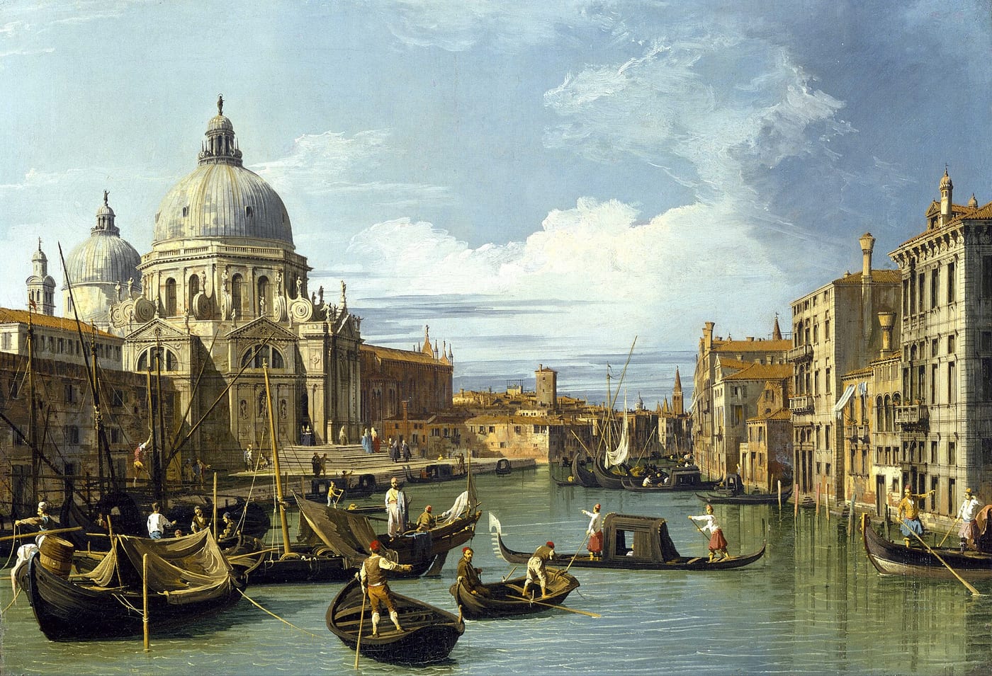 Canaletto, The Entrance to the Grand Canal, Venice, c. 1730. Museum of Fine Arts, Houston.